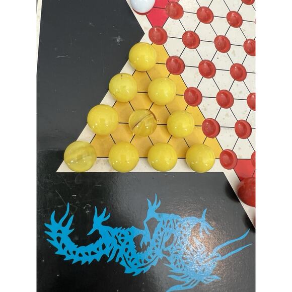 Vintage Pressman Toy Corp Checkers & Chinese Checkers Game Family Collectible - Picture 7 of 16